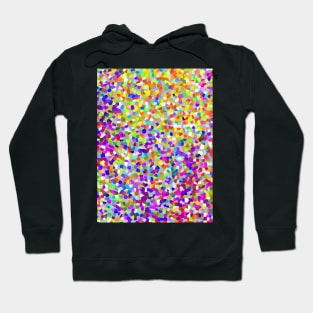 Purple and Coral Shapes Abstract Art Pattern Hoodie